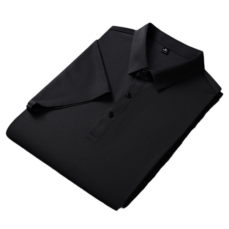 Camiseta de polo de hielo sin marcas de verano hombre elástico ligero de negocios frío camiseta de color sólido secado rápido casual manga corta al por mayor