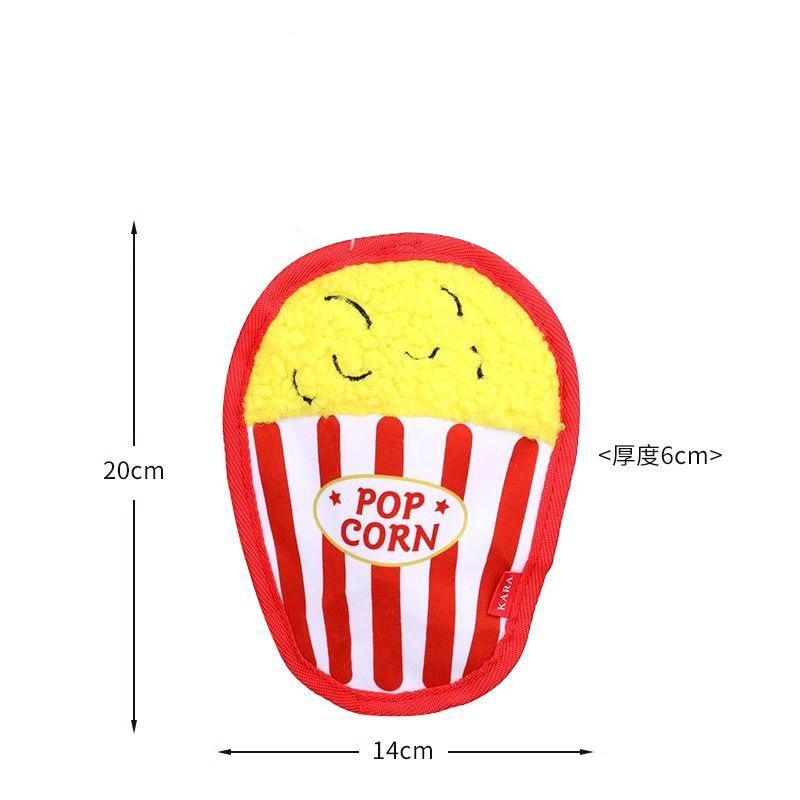跨境狗狗玩具耐咬磨牙自嗨解闷发声仿真汉堡薯条咬不烂宠物玩具|undefined