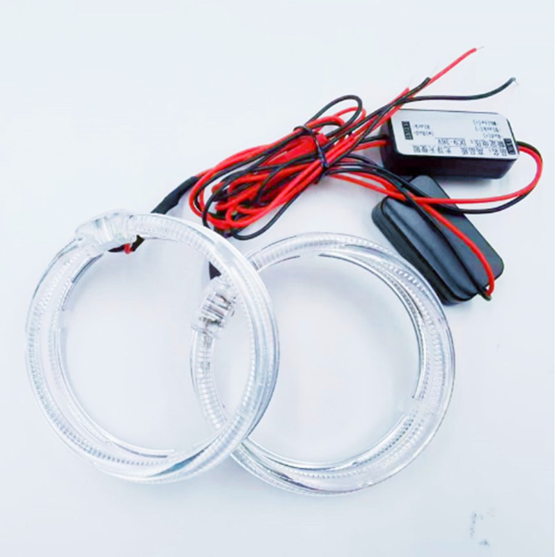 LED de alto brillo guía de luz ángel ojo 3.0 pulgadas 2.5 lente de automóvil lámpara decorativa ojo demonio LED ángel ojo diafragma