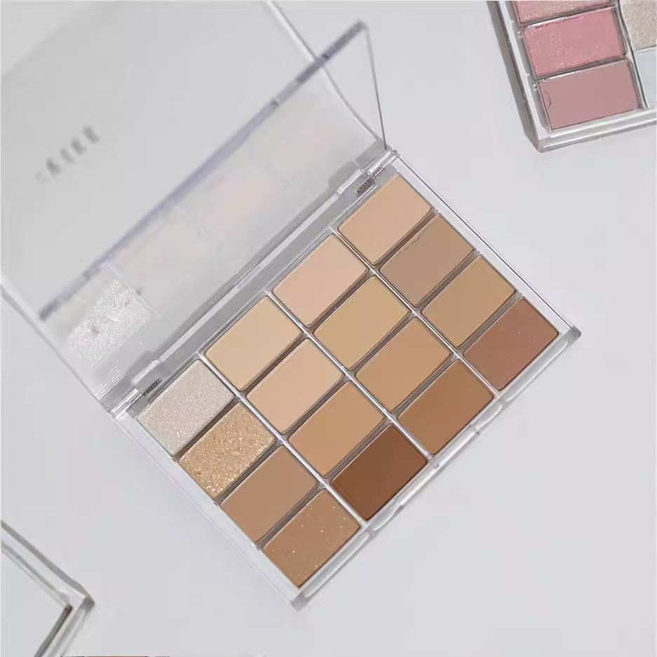 El nuevo producto de Capel despierta la paleta de sombras de ojos de dieciséis colores, perlas mate, destello fino, cosméticos de baja saturación, sombra de ojos diaria