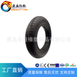 [Direct Supply from Manufacturer] 13inch Solid Wear-Resistant Inflatable-Free Rubber Powder Wheel Trolley Lawn Mower Wheel Wholesale