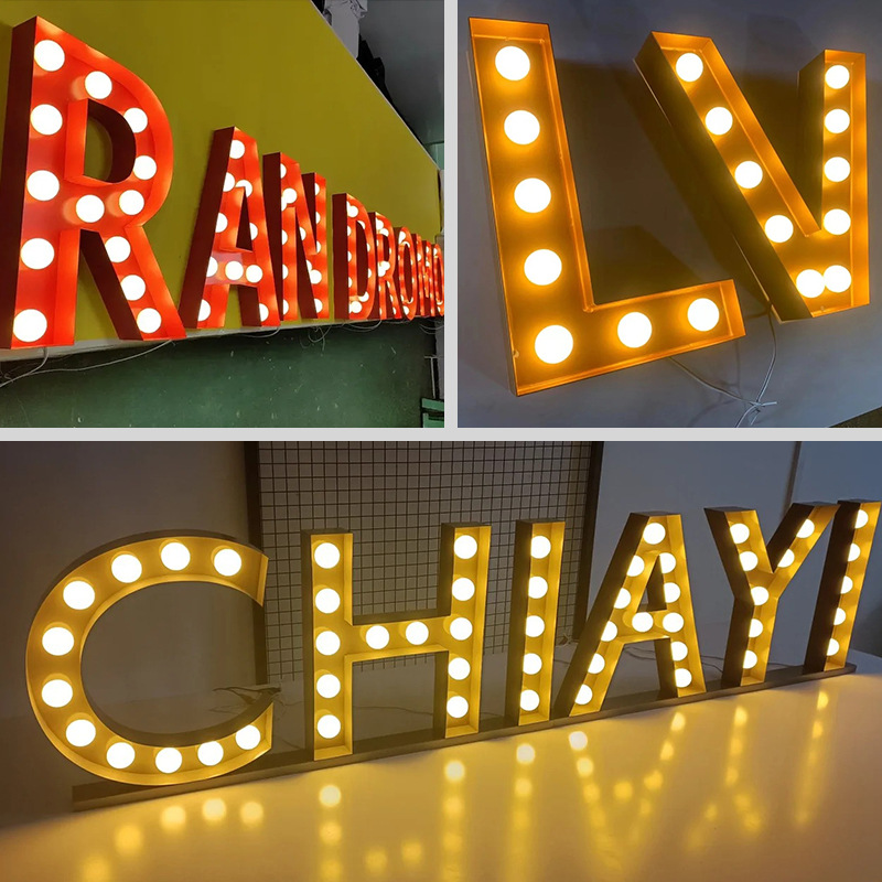 Letrero Luminoso LED para Negocios, Letrero Publicitario con Logotipo de Letras, Letrero de Neón, Letra de Cristal Acrílico