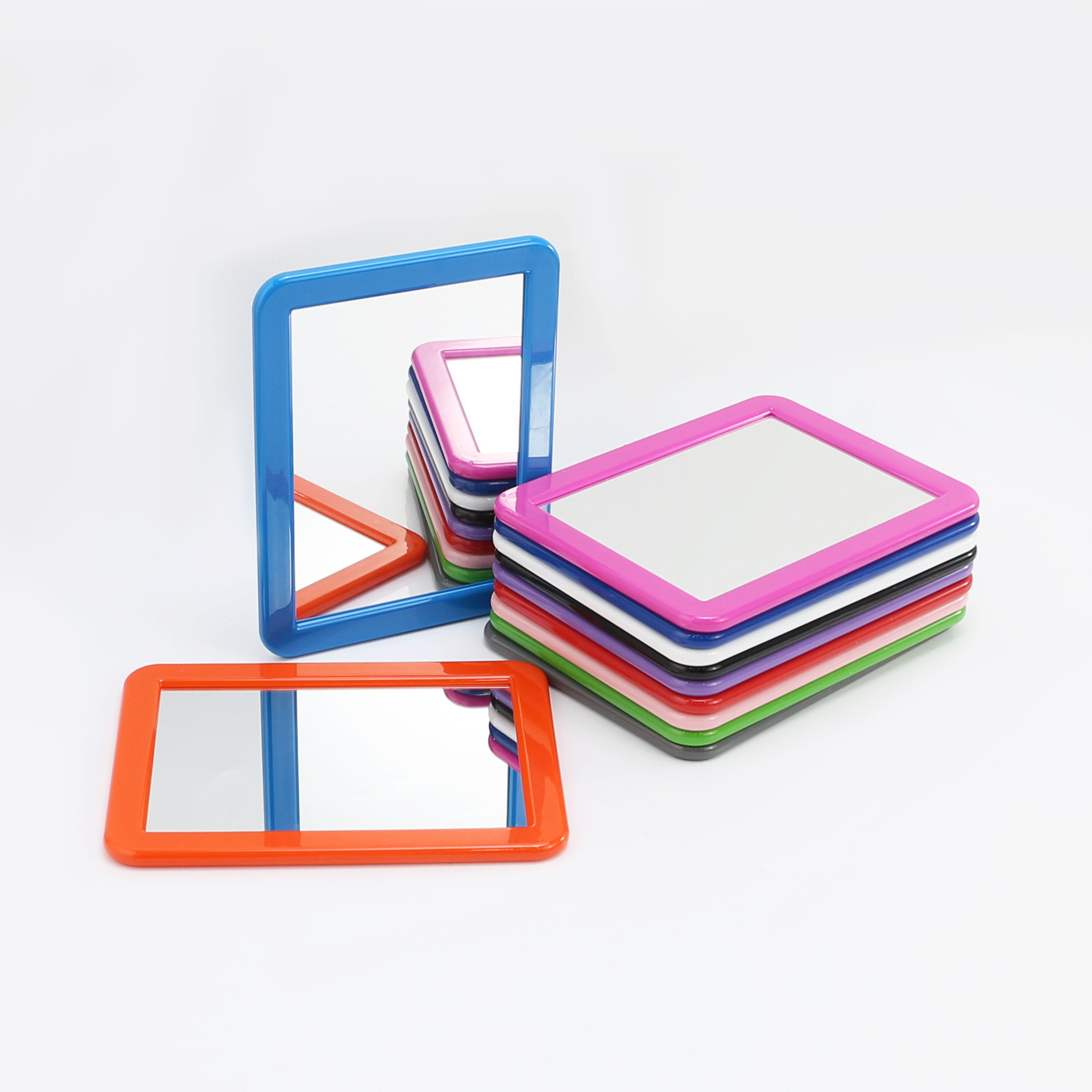 Espejo de maquillaje magnético espejo de gabinete de hierro espejo de maquillaje magnético espejo de maquillaje rectangular portátil con espejo transfronterizo