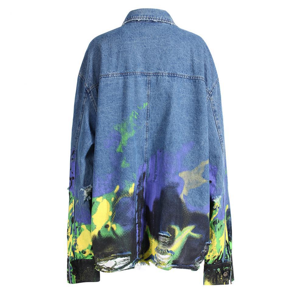 Oil Painting Print Retro Jacket 4