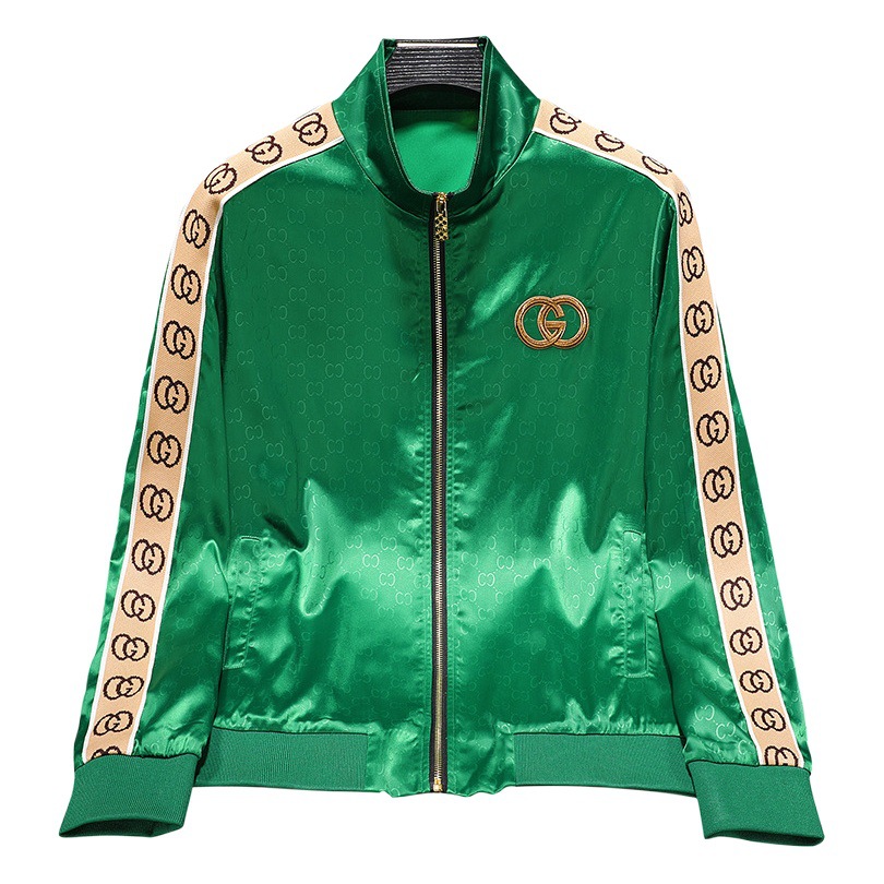 Ropa de hombre europea 2025 primavera y otoño nueva luz de lujo bordado cuello alto tops moda juvenil casual tops Top