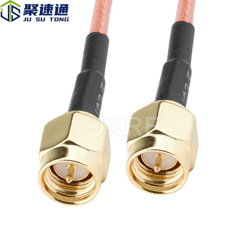 同轴射频电缆SMA天线连接线延长线SMA公转SMA公射频线信号线RG316
