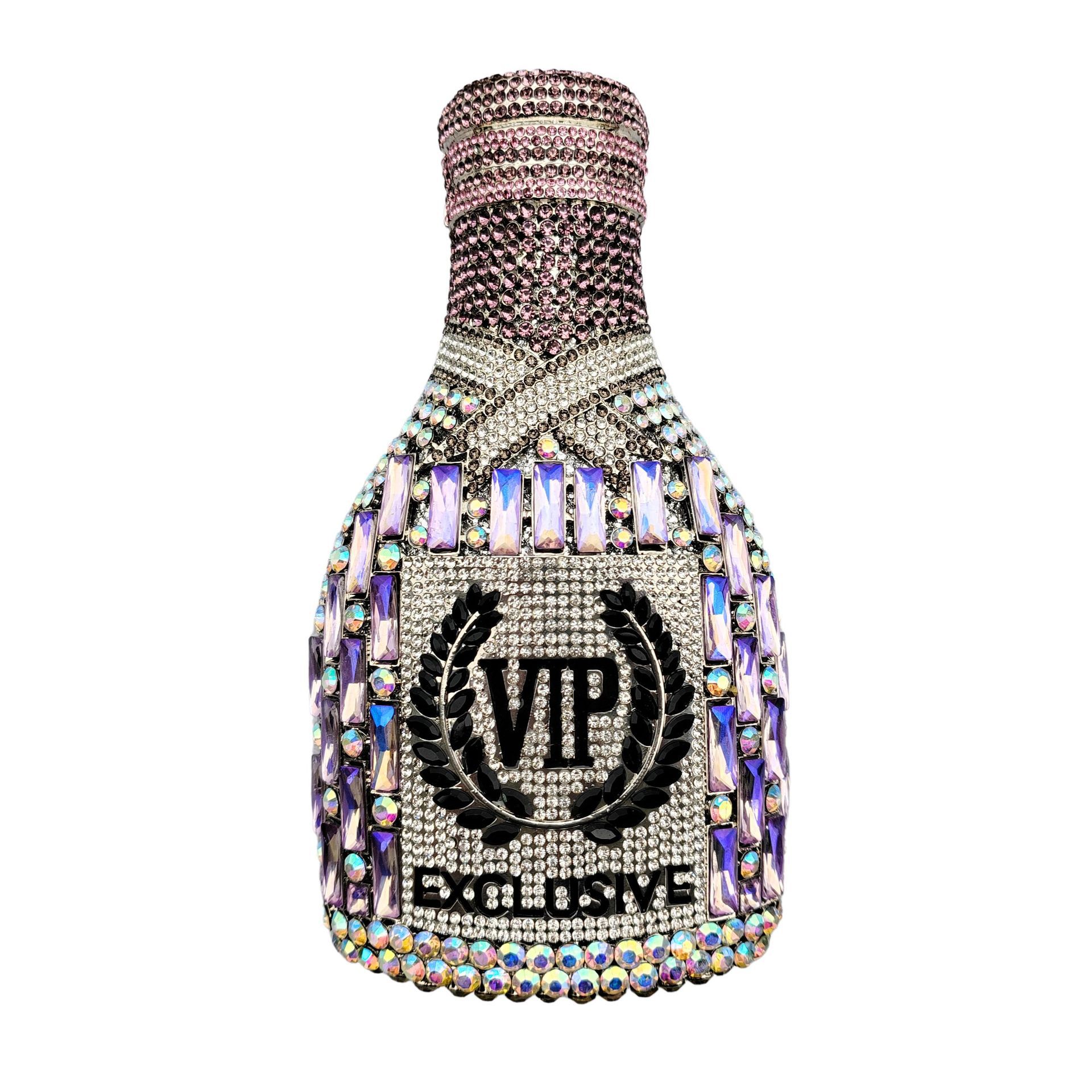 Bottlecrystalbag botella de champán transfronteriza diamantes bolsas de fiesta de diamantes bolsas de mujer brillante duro