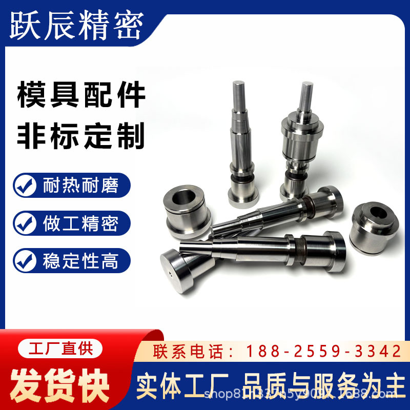 注塑料胶盖子瓶子家电模具配件数控车床加工精密螺纹牙轴芯子型腔