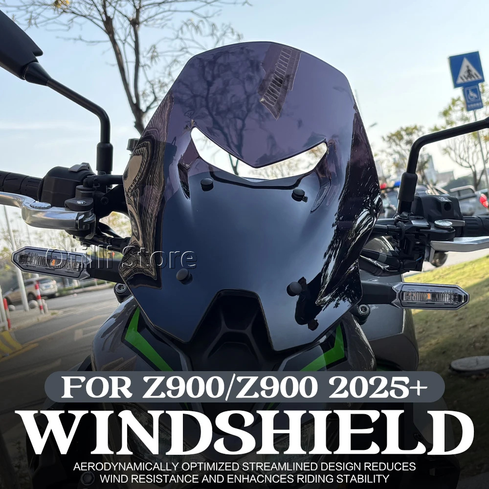 Kawasaki Z900Se 2025-2026 Dedicated Front Windshield Windproof Deflector Street Bike Modified Windscreen