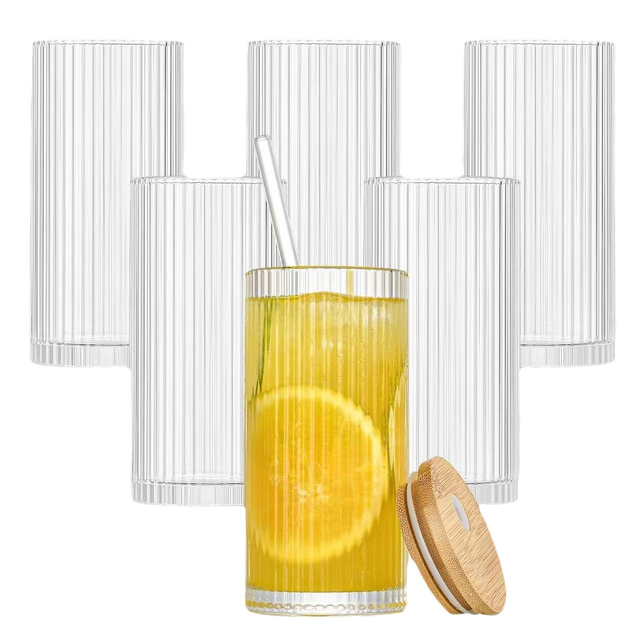 Amazon 12oz patrón vertical taza de vidrio leche taza de café jugo cola bebida taza cóctel Whisky copa de vino