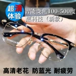 智能老花镜自动调节度数智能变焦高清防蓝光老花眼镜厂家老花爆款