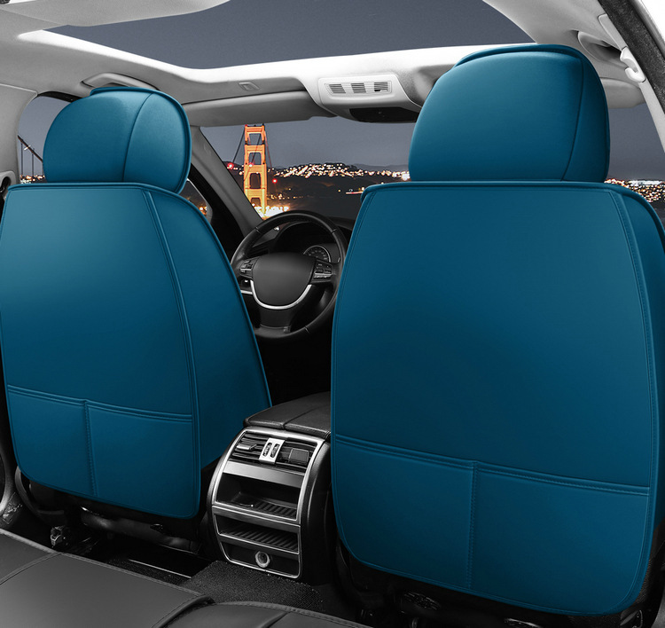 Cross-border foreign trade Four Seasons universal car seat cushion seat cover new car Napa leather perforated leather fully surrounded seat cushion