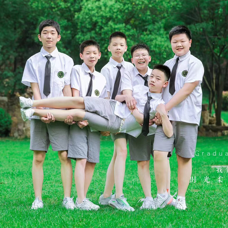 College Style Suit School Uniform Summer Short-Sleeved Class Uniform for Primary, Middle, and High School Students Sailor Suit Female Jk Uniform Fresh and Sweet Style