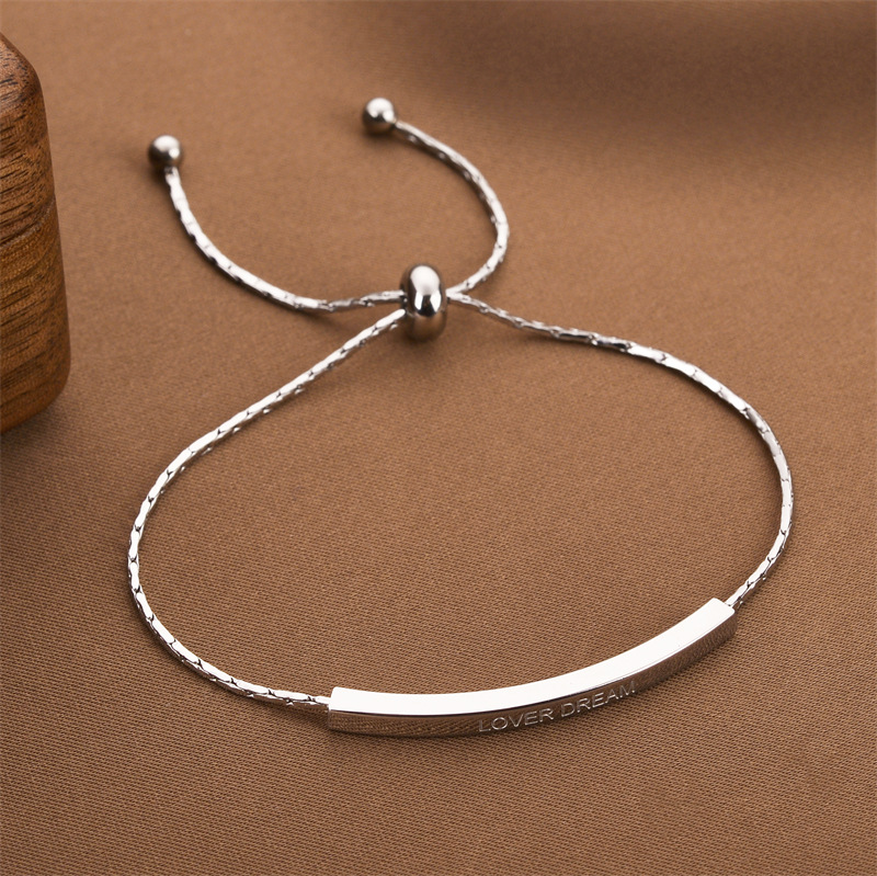 Joyas transfronterizas europeas y americanas Pulsera de acero de titanio de todo fósforo Versión coreana del temperamento bohemio Pulsera de acero de titanio que no se desvanece Joyería femenina