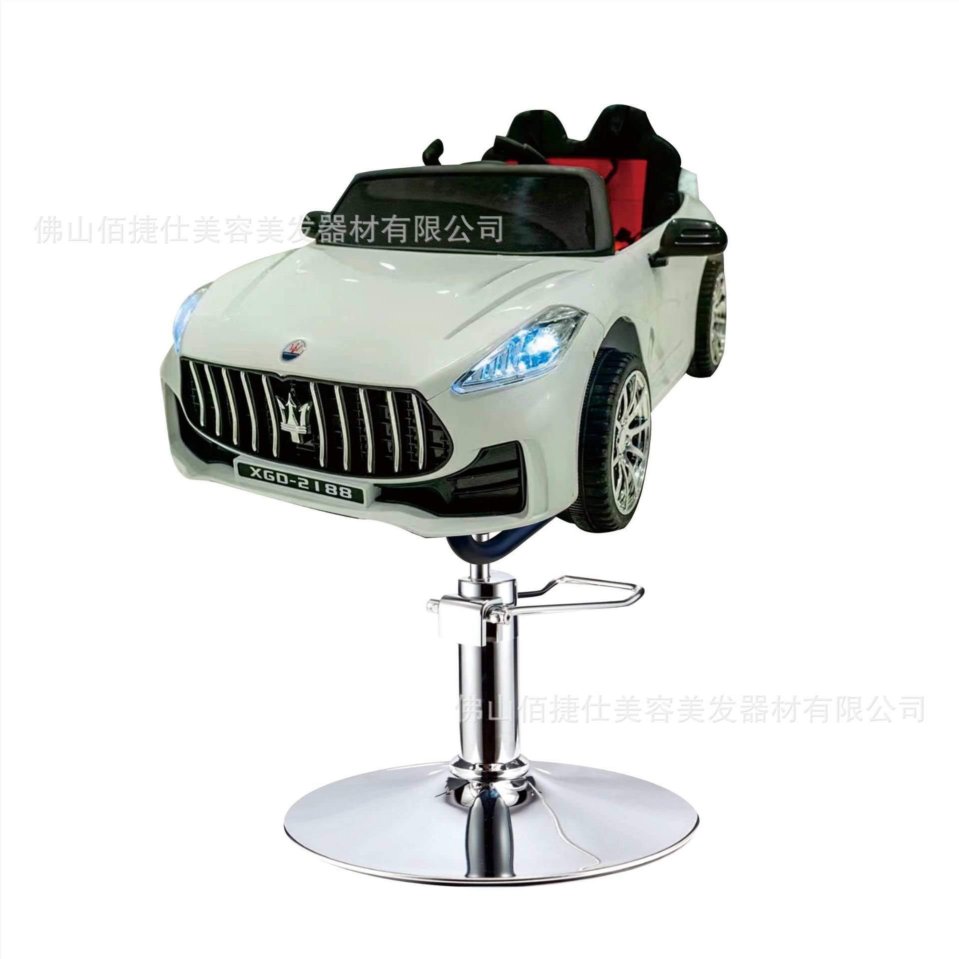 Asiento eléctrico de barbero infantil silla de barbero de automóvil elevación silla giratoria música barbero de automóvil para niños silla de corte de pelo para niños