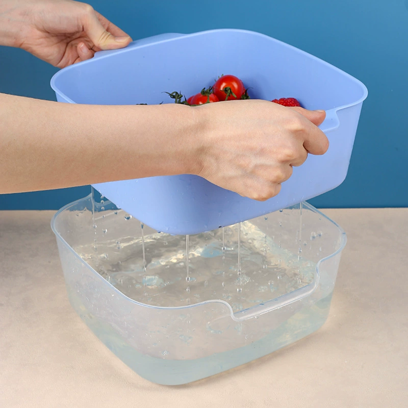 Double-layer storage system for fruits and vegetables, drying rack for home use, universal fruit basket