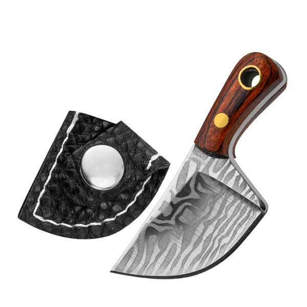 Large silver pork knife pattern+knife cover