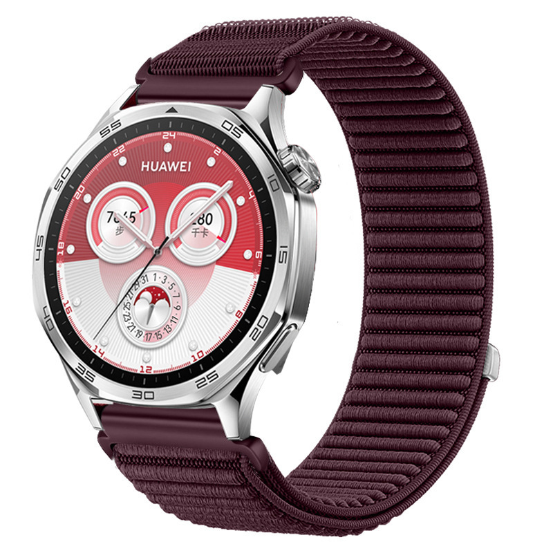 适用华为Watch5手表表带HUAWEI gt6/5原野山地纹尼龙回环表带22mm|undefined