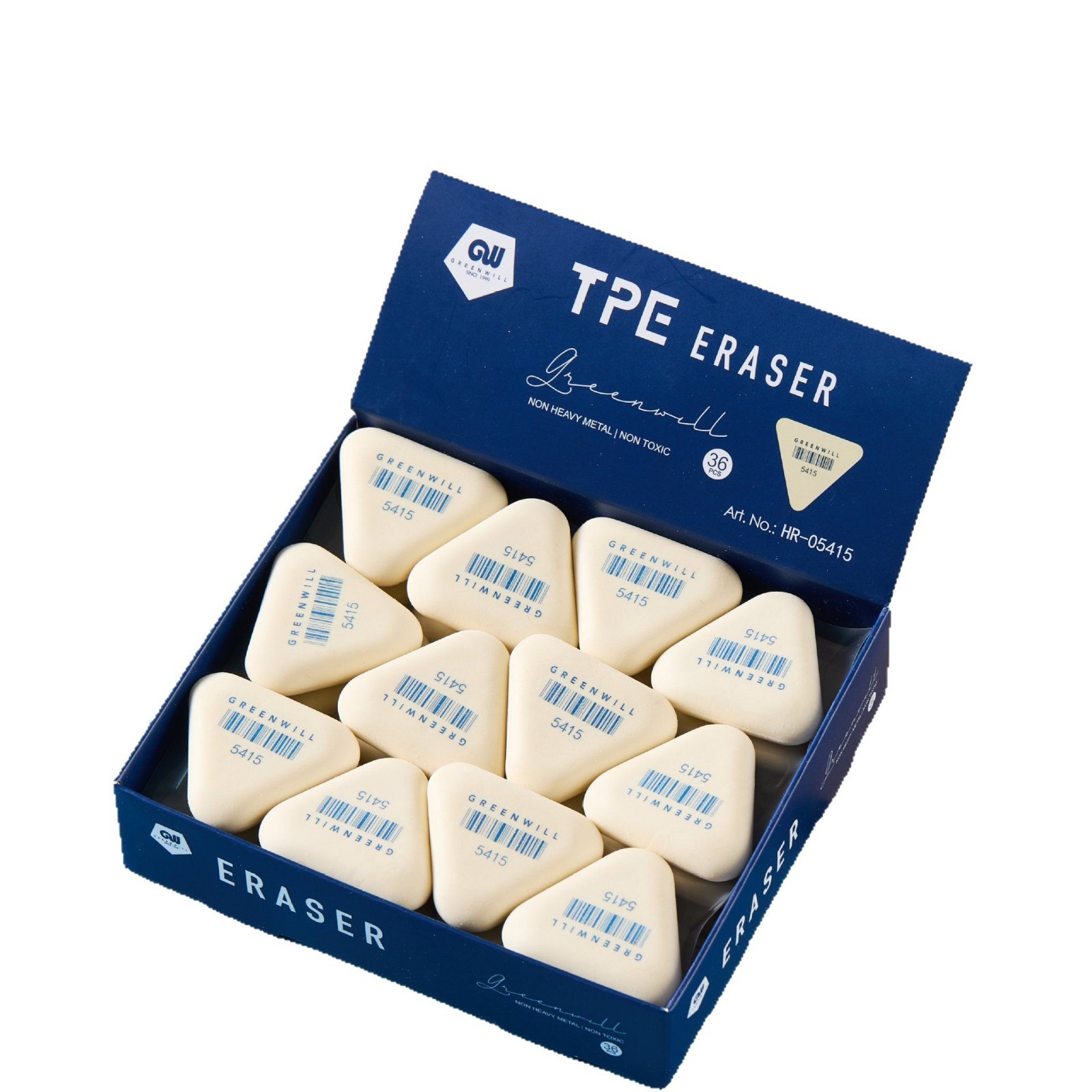 Borrador triangular, examen de arte especial para que los estudiantes estudien