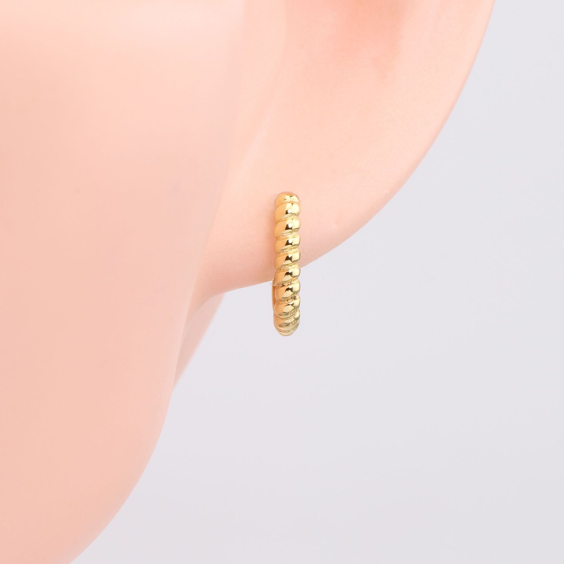 Stone-Free Inlay Material Earrings Classification 1 Pair Quantity 1 Pair 925 Sterling Silver U Shape Earrings