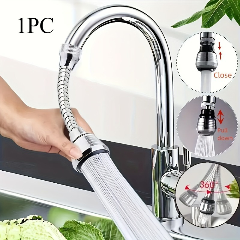 Anti-splash faucet universal extender shower head pressure booster filter rotating filter extended aerator water saver