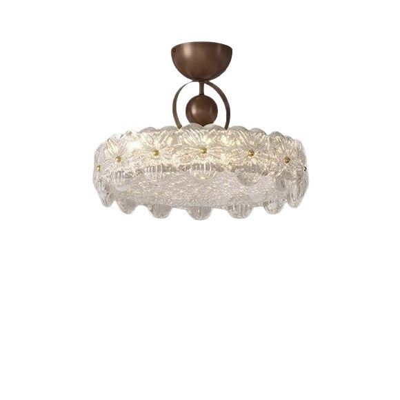 Protector de ojos de techo medieval francés, lámina de oro, arte de lujo ligero, creatividad minimalista, bauhinia 2025, nueva lámpara de dormitorio principal