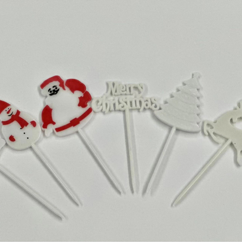 Japón hogar dibujos animados horquilla de fruta creativa para niños animales lindos horquilla de fruta de plástico set Bento stick