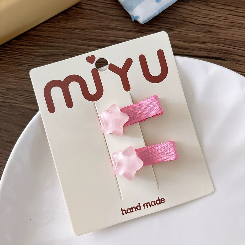 Свежая фуксия, прозрачная, детская клубника, мультяшная, маленькие универсальные заколки для волос, широкая цветовая палитра