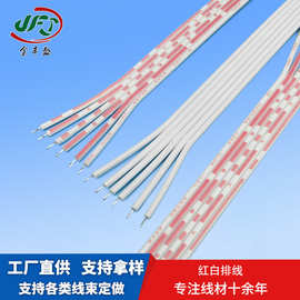 金丰盛厂家2468红白排线 两端沾锡双色排线 24号打印机主板连接线