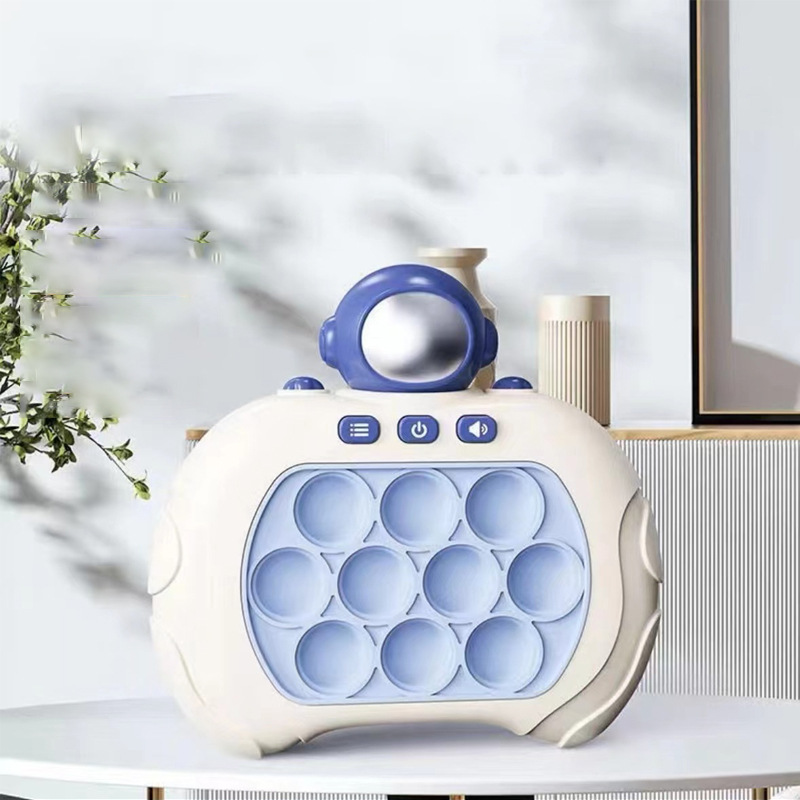 Empuje de mano música educación temprana rompecabezas juego de empuje rápido descompresión lindo ratón golpeando la máquina entrada juguete de prensa