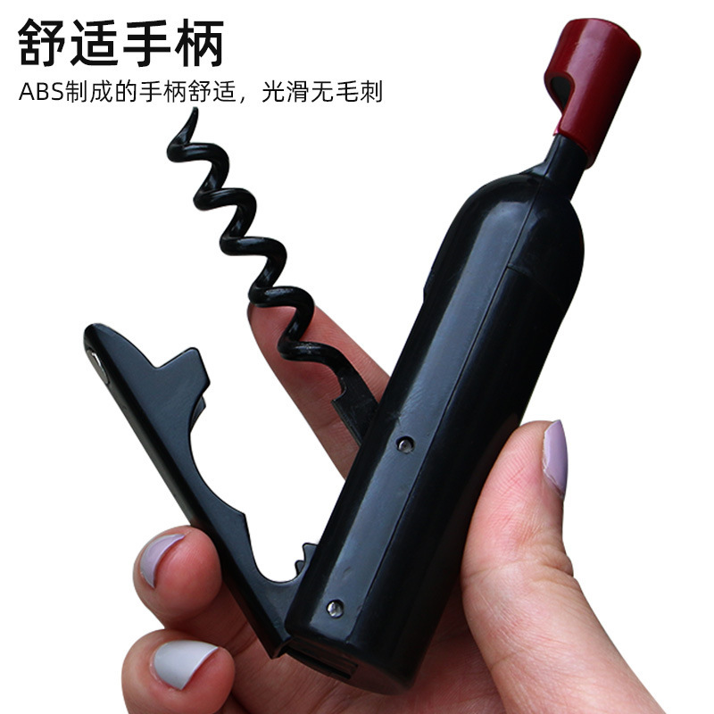 Imán creativo para refrigerador, succión magnética, vino tinto multifuncional, abridor de botellas de cerveza, botella de vino de plástico, vino tinto, destornillador de vino, lugar