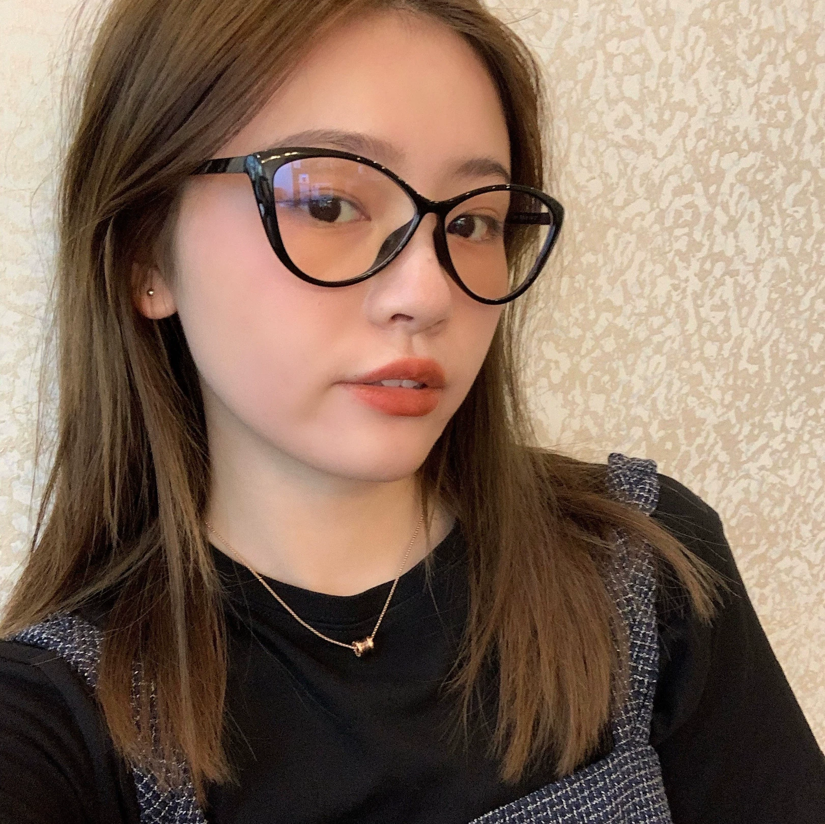 Супер лёгкие женские очки «кошачий глаз», наркологический стиль, металл. оправа для лица, защитная синезащитная вставка, чёрная оправа