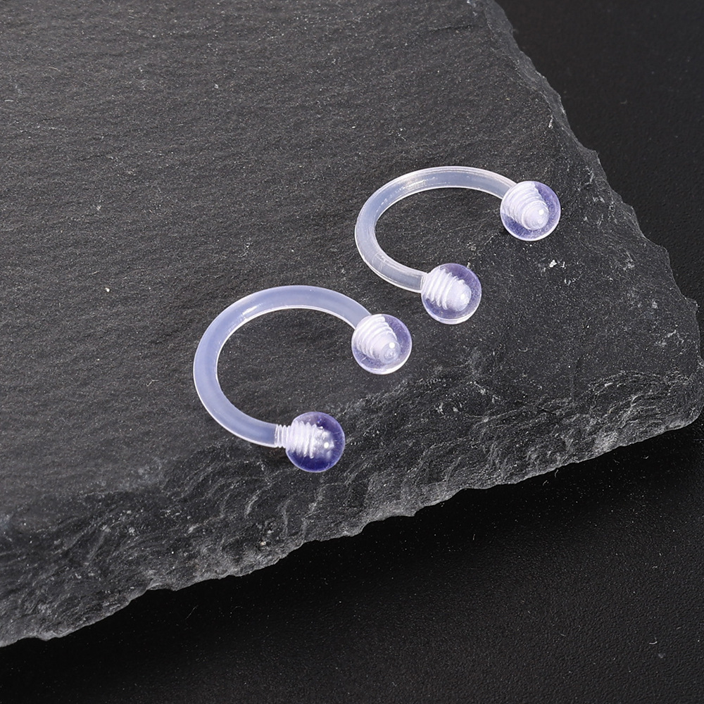 Pointed titanium steel lip stud product view