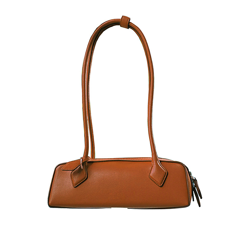 Bolso de salchicha de un solo hombro de productos calientes transfronterizos Bolso de palo francés de axila de moda europea y americana Bolso de mujer de un solo hombro de cuero de moda de primavera y verano