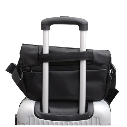 Upgraded version of magnetic buckle trendy brand fashion men's crossbody bag functional style cycling bag motorcycle back shoulder bag chest bag trendy