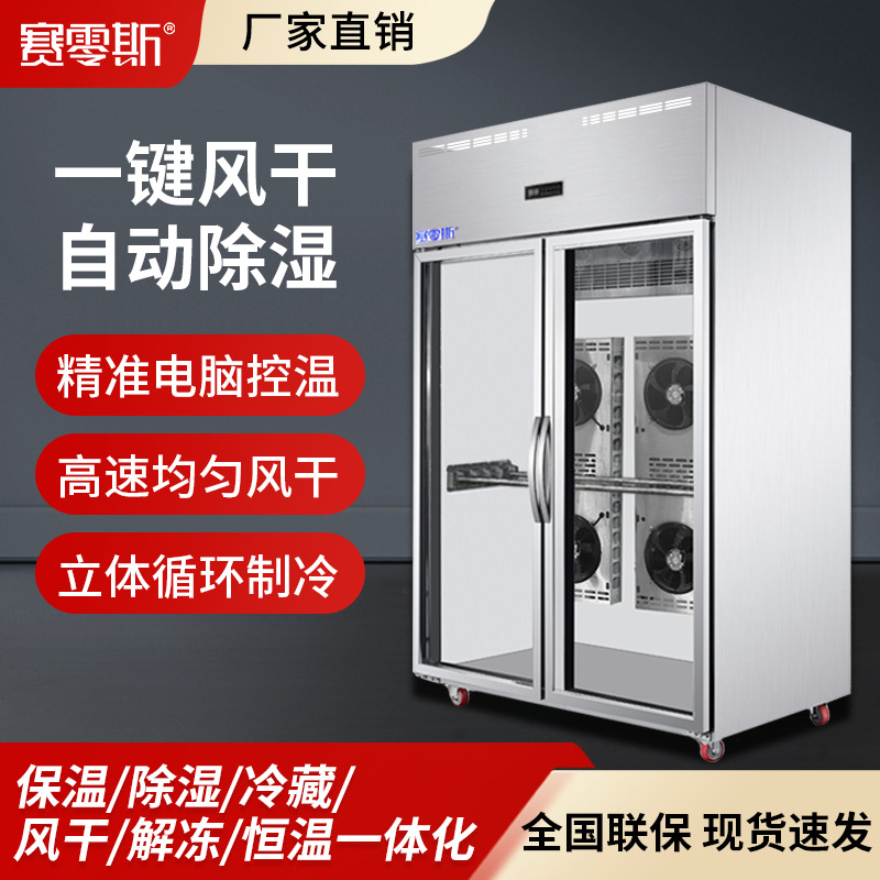赛零斯商用风冷晾鸭柜保鲜冷藏烘干机烧腊鹅乳鸽除湿解冻晾胚柜