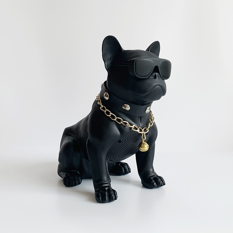 Bulldog subwoofer todo el cuerpo sonido de perro adornos de automóvil cabeza de perro altavoz bluetooth novio explosión de cumpleaños