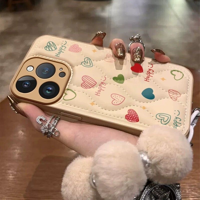 Autumn and Winter Down Jacket Love Suitable for New IP16promax Phone Case iphone13 Internet Celebratory IP15 Apple 12 Autumn and Winter Down Jacket Love Suitable for New IP16promax Phone Case iphone13 Internet Celebratory IP15 Apple 12