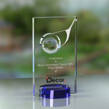 水晶奖杯定制高级感高尔夫比赛颁奖奖品制作高档大气创意订制刻字