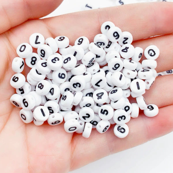 Dripping oil white background black numbers mixed color