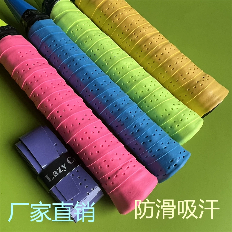 Ракетка для бадминтона ручной клей с покрытием перфорированный пояс для впитывания пота Теннисная ракетка ручной клей липкий ручной клей пояс для впитывания пота Удочка намоточный ремень