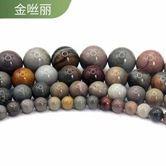 天然石串珠散珠diy饰品配件珠宝配件珠子圆珠手串半成品原料批发