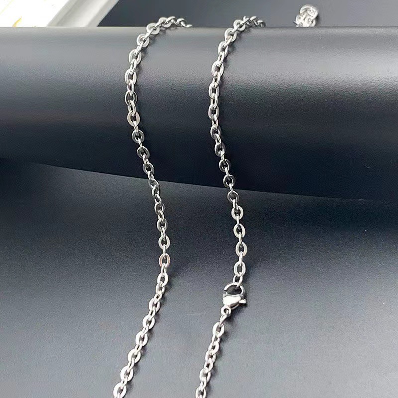 Fashion Geometric Titanium Steel Chain Necklace display picture 2