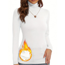 B 49184 Solid turtleneck long sleeve ��ɫ�������г���