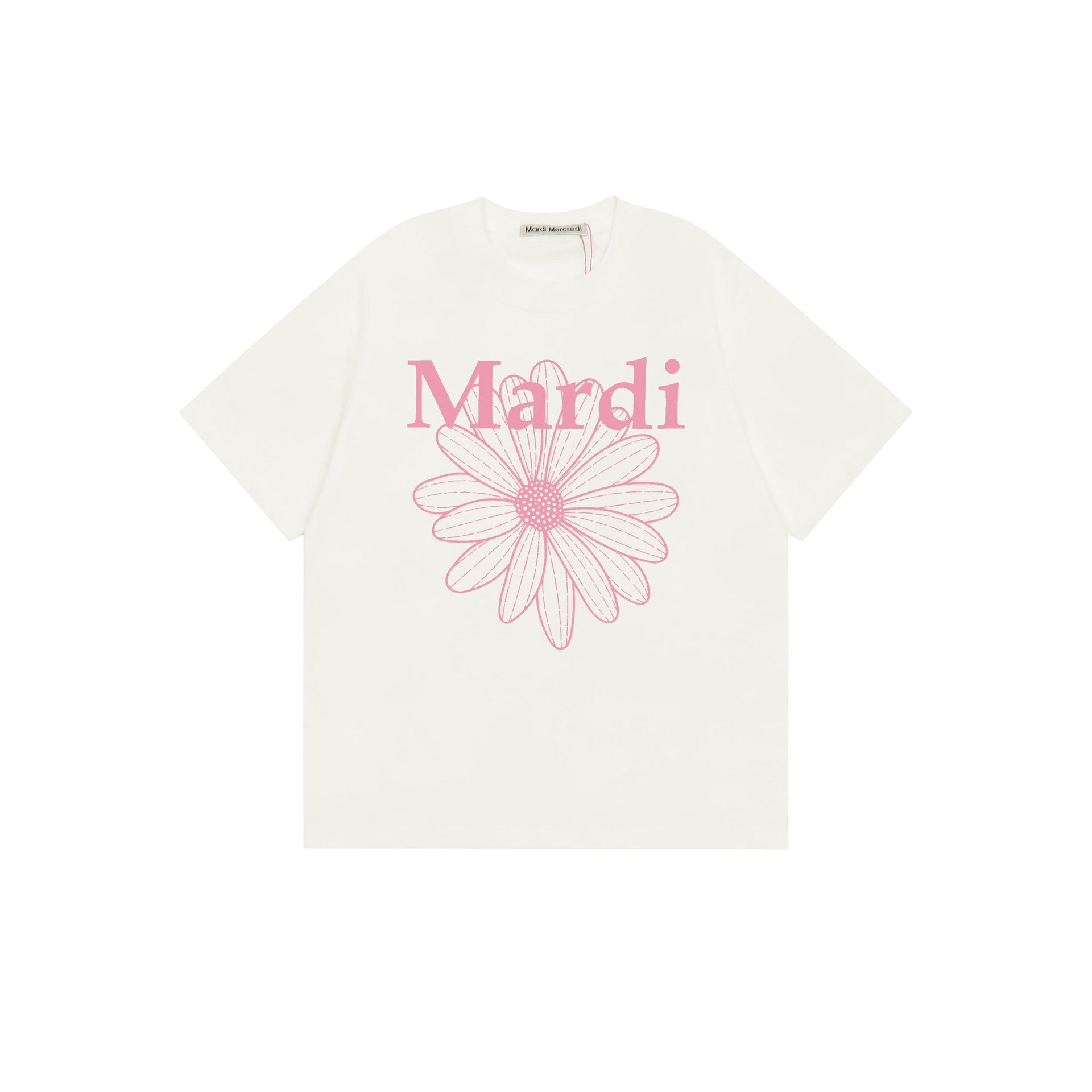 2025 新マルディ半袖右肩スリムフィットゴールドハイシルバー同スタイルデイジードックスフード犬 Tシャツホットガール着用