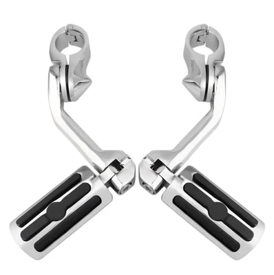 Harley-Davidson motorcycles are suitable for modification Motorcycle pedals - long-style-three-legged-footrest-with-bright-electroplating