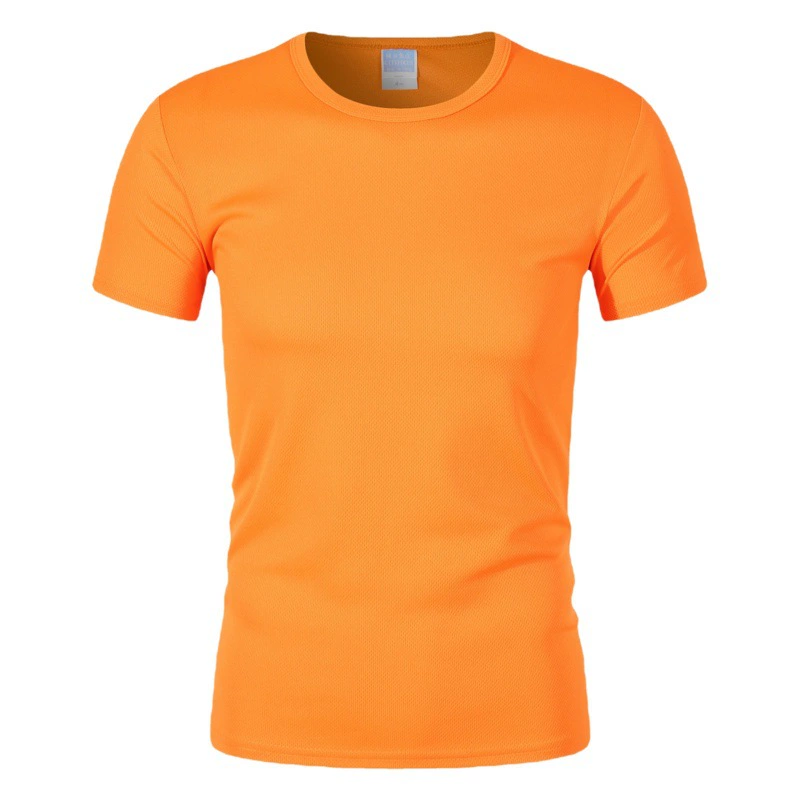 Летняя футболка с круглым вырезом с печатью на заказ логотипа рекламная культурная рубашка быстросохнущая футболка в мелкий горошек марафон Спортивная дышащая с коротким рукавом