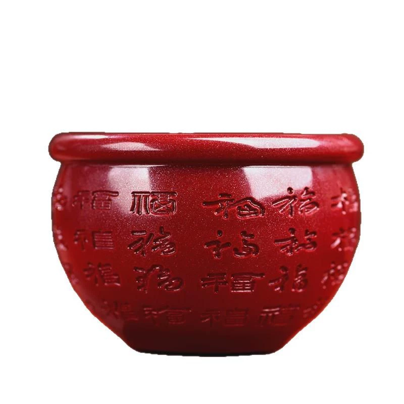 Подходит для декораций смерыца яшмового кераба Baifu, офисы, магазины, рисовый кувшин для привлечения богатства, гостиная, спальня, домохозяйство
