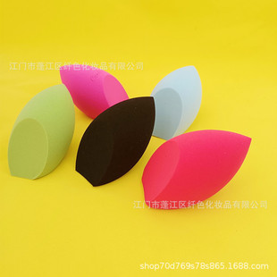 Factory wholesale pointed oblique cut makeup eggs non-latex beauty eggs dry and wet dual-use makeup eggs shaped gourd powder puff