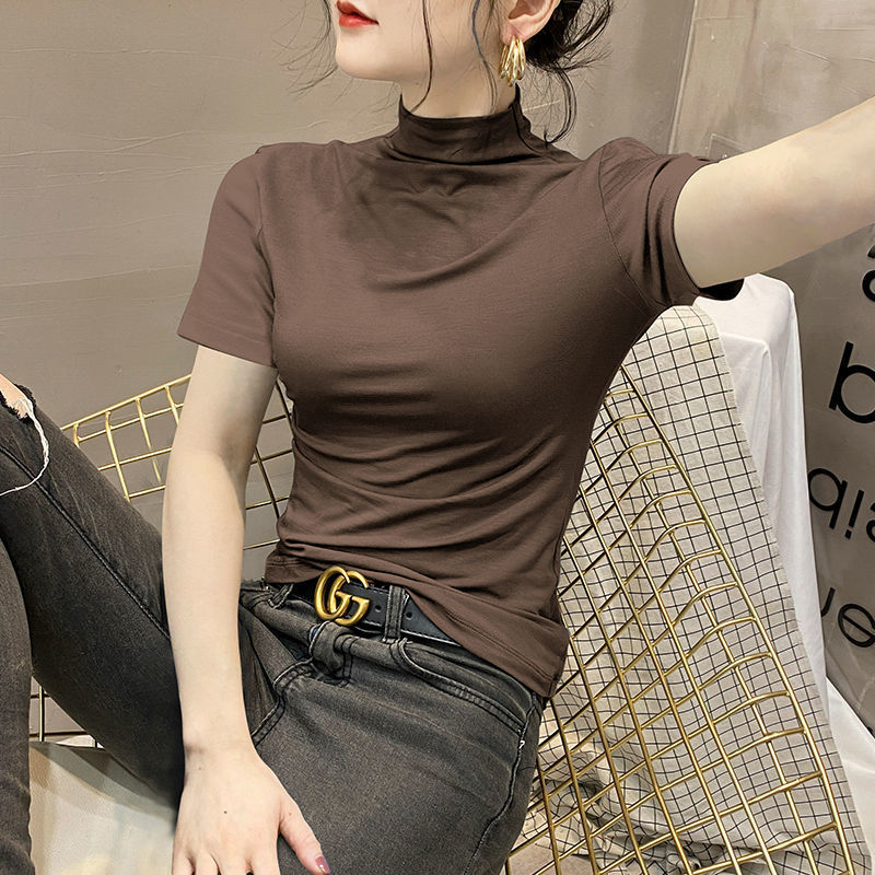 커피 컬러 [하프 하이 칼라] 모달